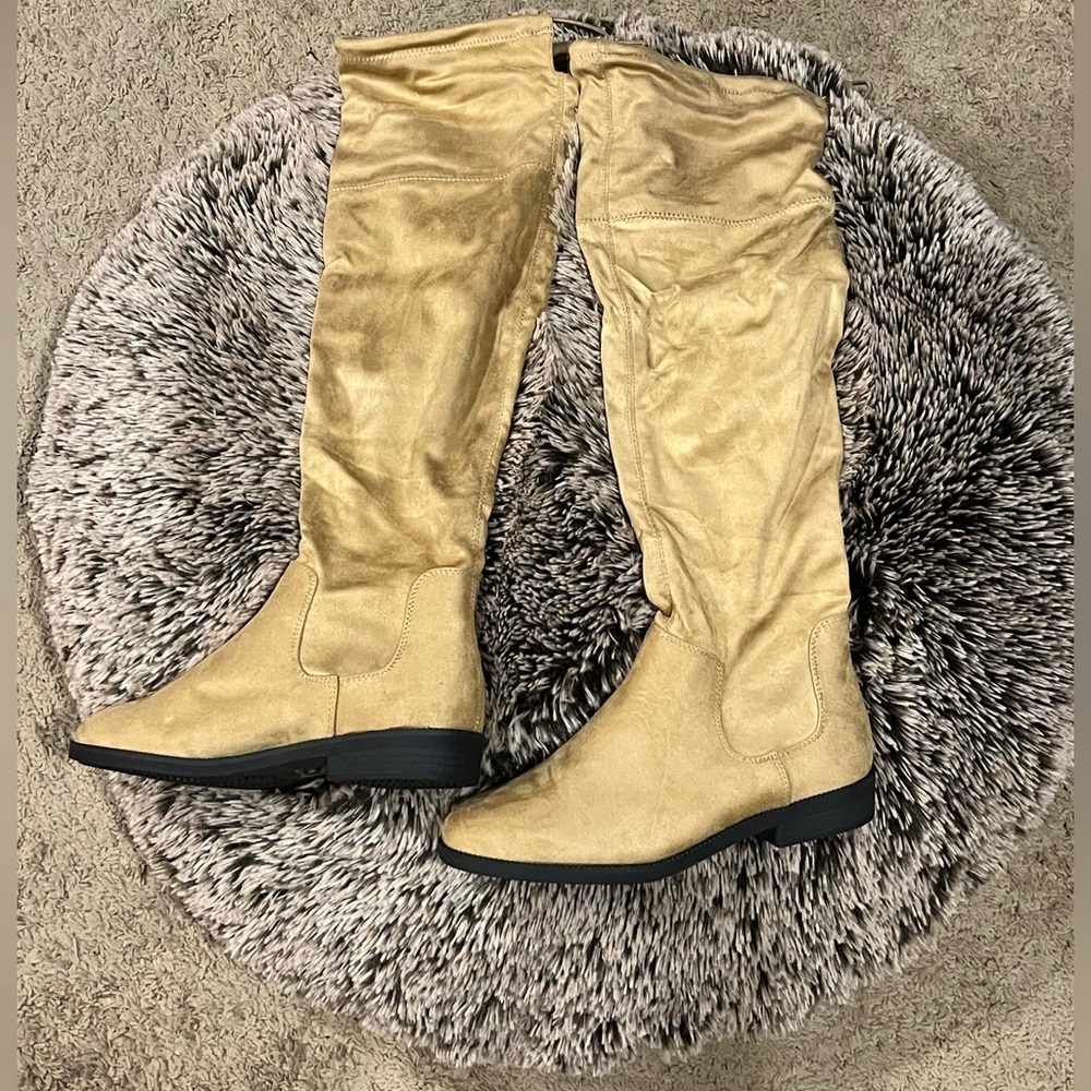Suede over the knee boots